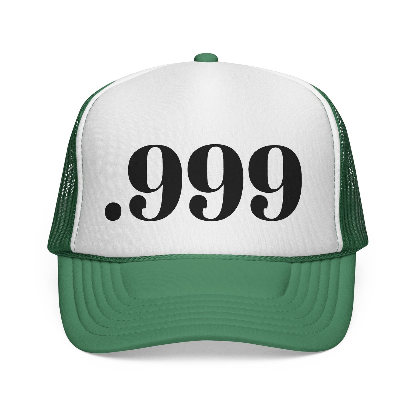 .999 Trucker Cap - Cool Casual Hat, Unique Gift for Dads, Summer BBQ, Outdoor Adventures, Statement Accessory