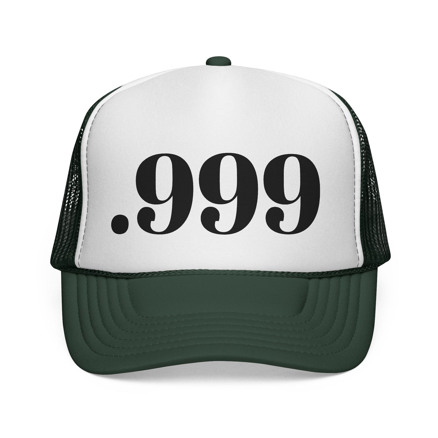 .999 Trucker Cap - Cool Casual Hat, Unique Gift for Dads, Summer BBQ, Outdoor Adventures, Statement Accessory