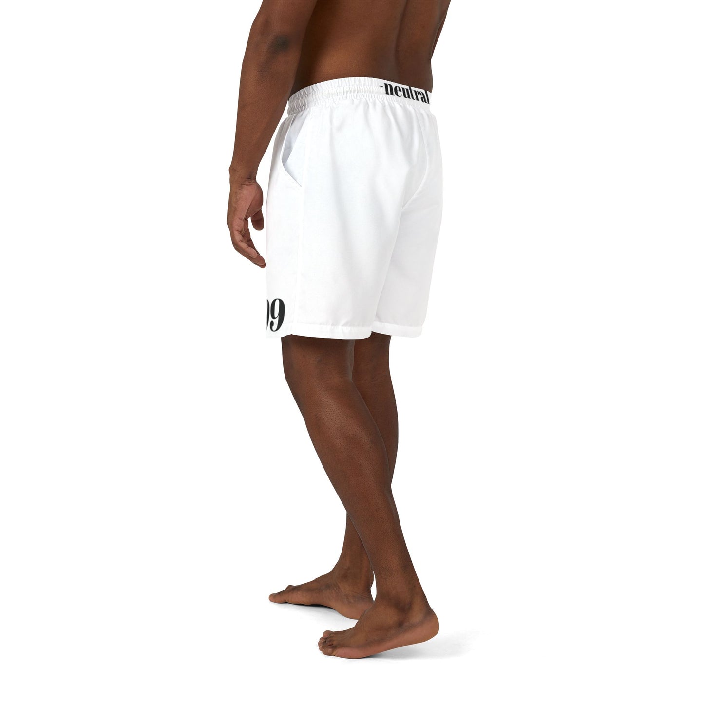 Minimalist Unisex Swim Shorts with .999 Design, Beachwear, Summer Essentials, Vacation Shorts, Activewear, Pool Party Outfit