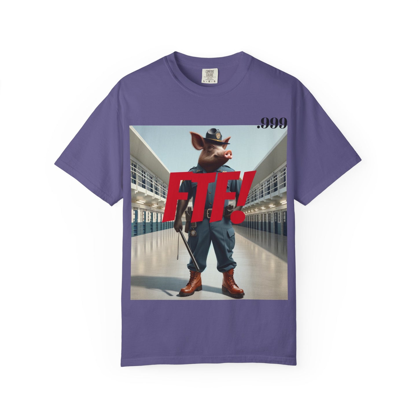 FTF! Unisex Garment-Dyed Tee - Bold Graphic Shirt for Trendsetters, Casual Wear, Gift for Friends, Street Style, Unique Wardrobe Must-Have