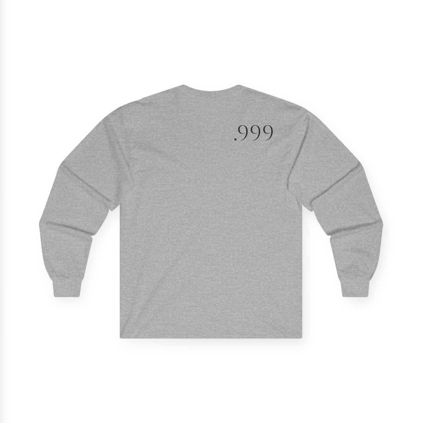 Minimalist Long Sleeve Tee with .999 Design - Casual Wear, Gift for Trendsetters, Unisex Everyday Tee, Perfect for Layering, Ideal for [...]