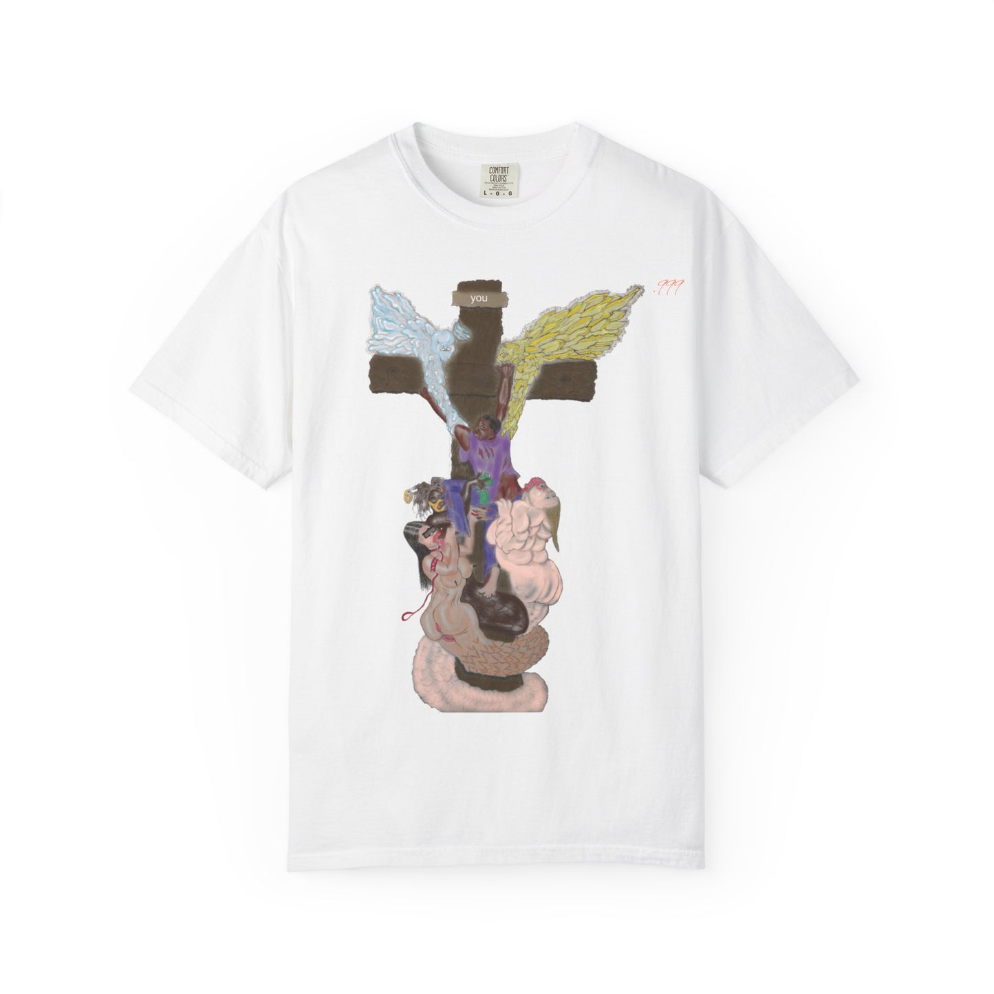 Spiritual Art T-shirt - Unique Garment-Dyed Tee for Self-Expression, Casual Wear, Gifts for Art Lovers, Street Style Fashion, [...]